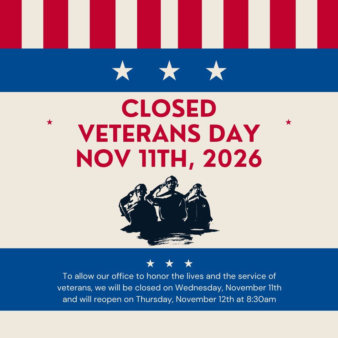 Closed for Veterans Day